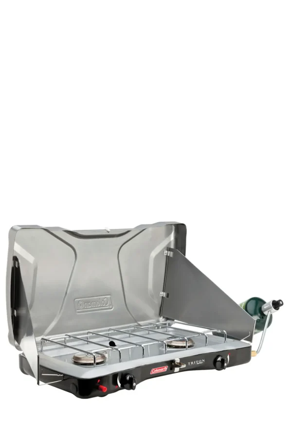 Stoves>Macpac Coleman 2 Burner Triton Instastart Gas Portable Stove