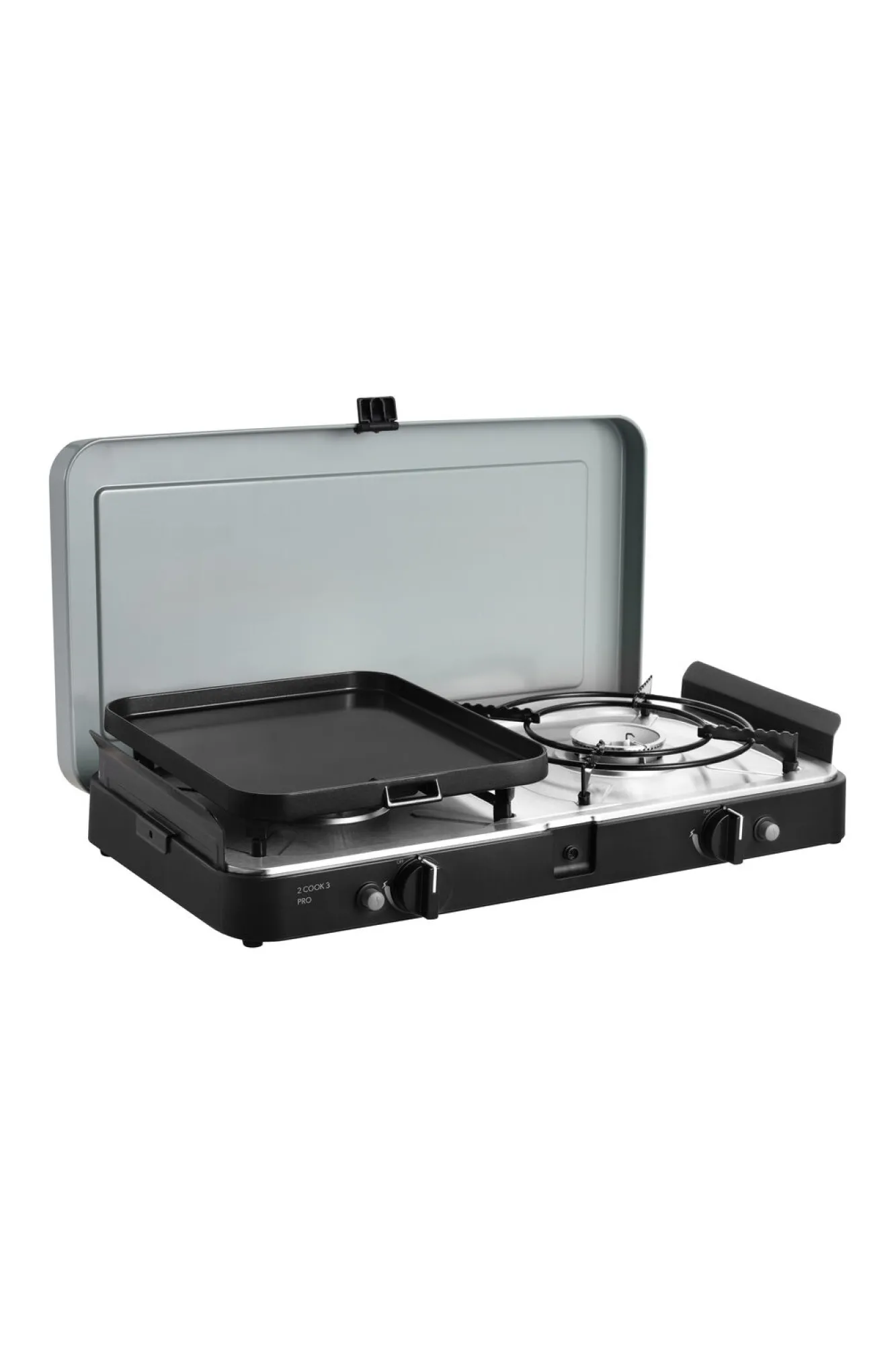 Stoves>Macpac Dometic Gas Stove Dometic 2 Cook 3 Pro Deluxe 2 Burner Moss / Black Dometic