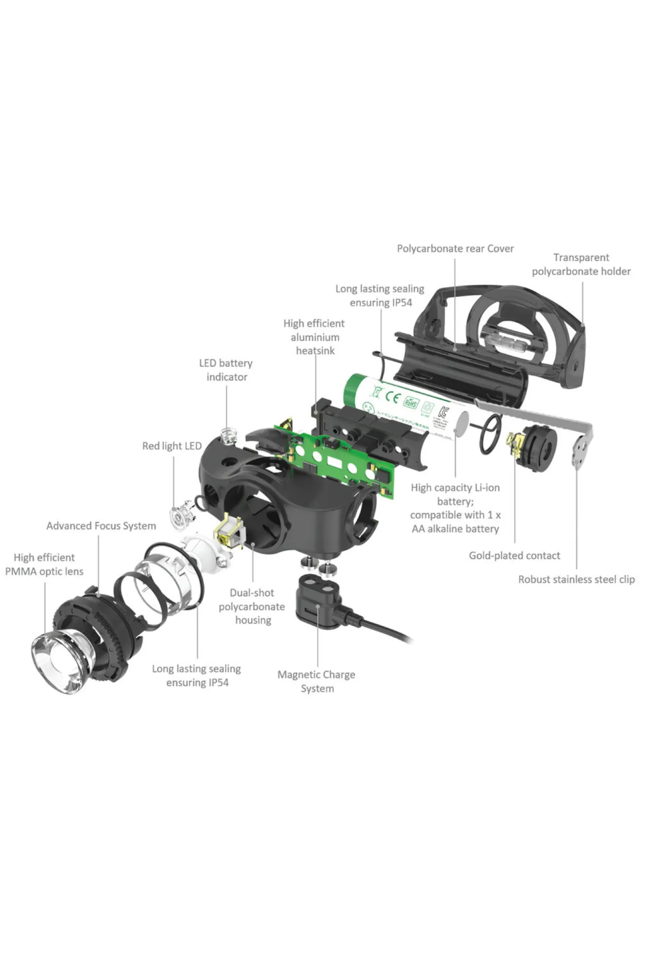 Head Torches & Lamps>Macpac Ledlenser Mh4 Head Torch
