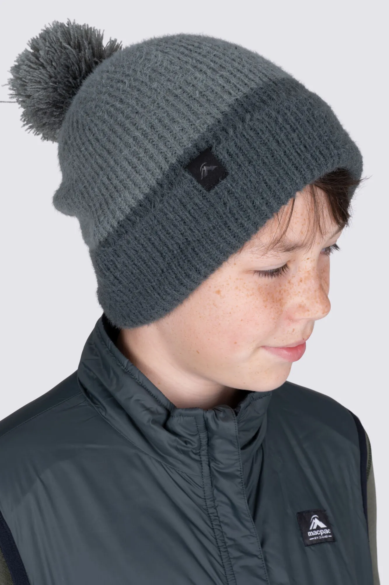 Beanies & Hats>Macpac Kids' Two-Tone Pom Pom Beanie