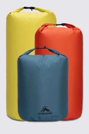 Dry Bags, Stuff Sacks & Mesh Bags>Macpac Lightweight Dry Bags — 3 Pack 15/20/25L