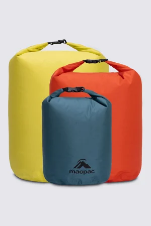 Dry Bags, Stuff Sacks & Mesh Bags>Macpac Lightweight Dry Bags — 3 Pack 5/10/15L