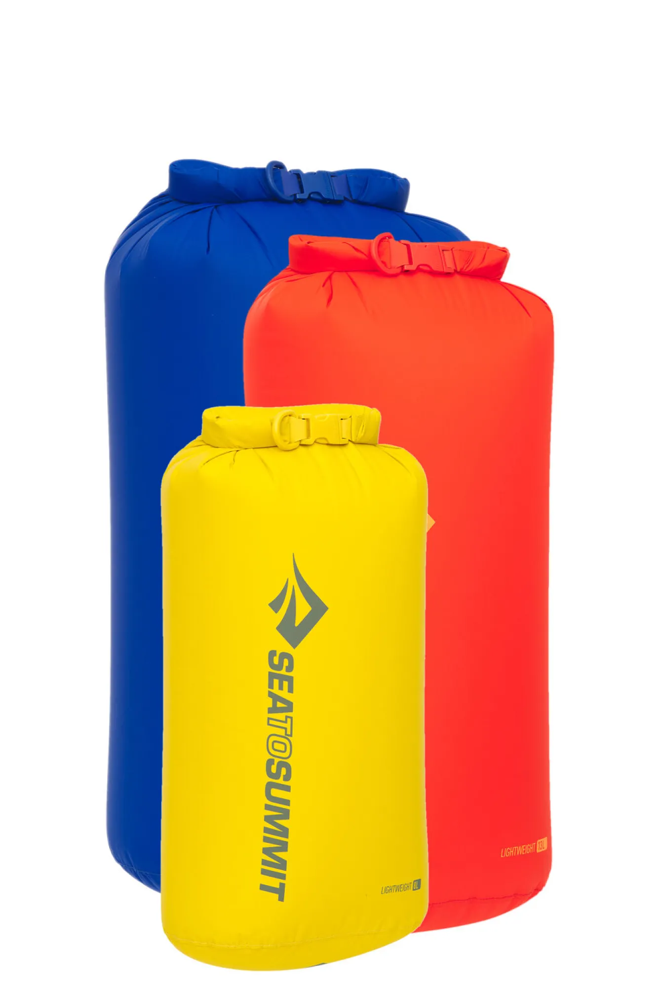 Dry Bags, Stuff Sacks & Mesh Bags>Macpac Sea To Summit Lightweight Dry Bag 3-Piece Set (8, 13, 20L)