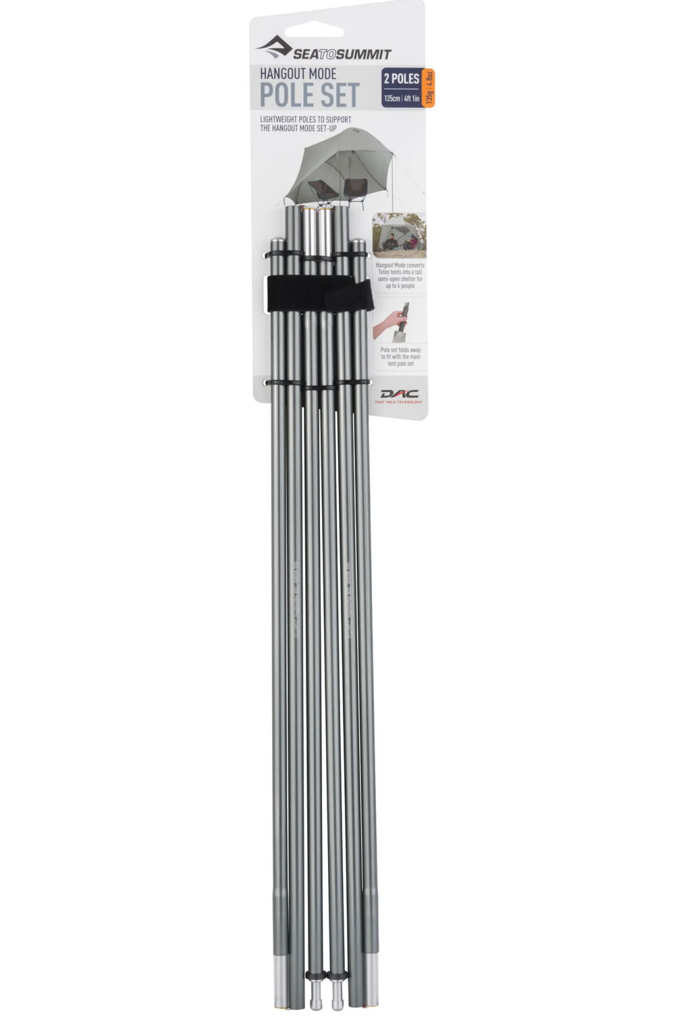 Hiking & Alpine Tents>Macpac Sea To Summit Telos Hangout Pole Set
