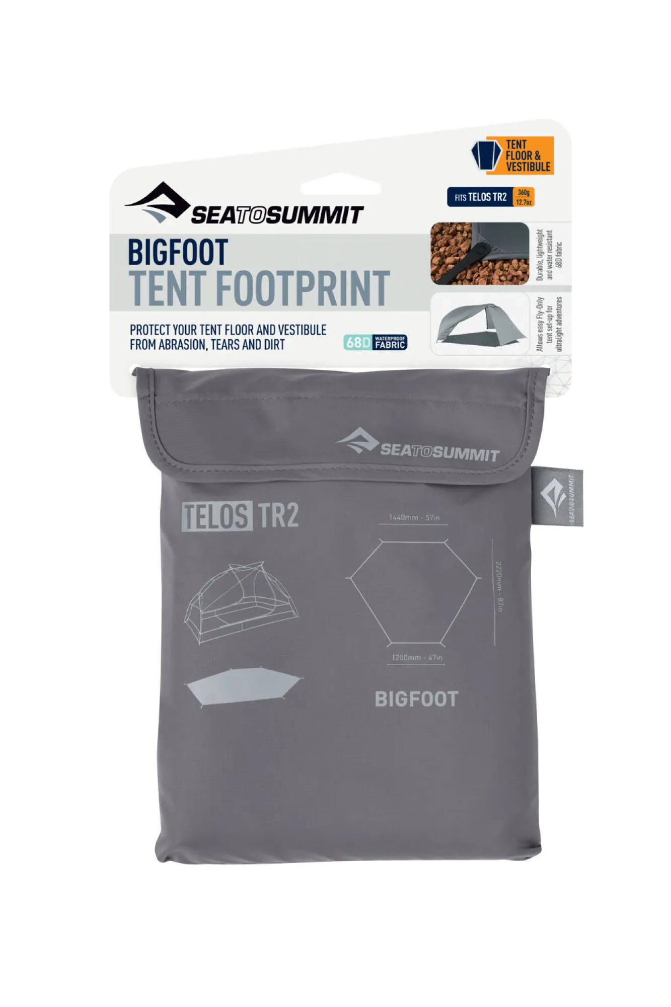 Hiking & Alpine Tents>Macpac Sea To Summit Telos Tr2 Bigfoot Footprint