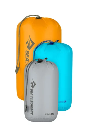 Dry Bags, Stuff Sacks & Mesh Bags>Macpac Sea To Summit Ultra-Sil Stuff Sack 3-Piece Set (3, 5, 8L)