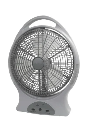 Camping Fans & Heaters>Macpac Wanderer Oscillating Rechargeable Fan — 12 Inches