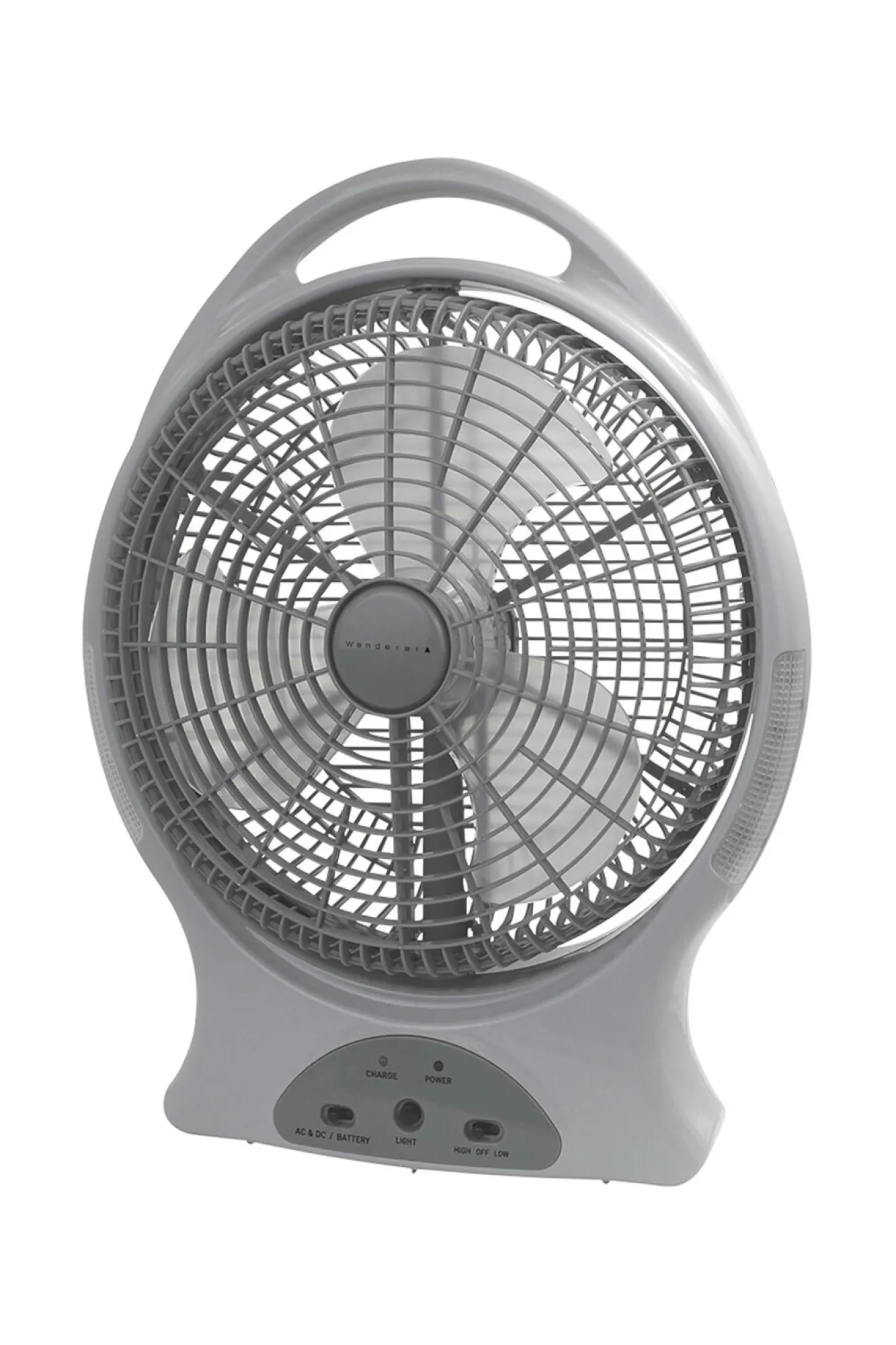 Camping Fans & Heaters>Macpac Wanderer Oscillating Rechargeable Fan — 12 Inches